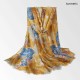 Vintage Women Vintage Lightweight Floral Print Scarf Large Size Flower Shawl Vintage Women Vintage Lightweight Floral Print Scarf Large Size Flower Shawl
