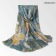 Vintage Women Vintage Lightweight Floral Print Scarf Large Size Flower Shawl Vintage Women Vintage Lightweight Floral Print Scarf Large Size Flower Shawl