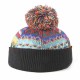 Vintage Women Winter Ethnic Knitted Hat Outdoor Thicken Earmuffs Foldable Baseball Cap