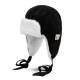 Vintage Women Winter Warm Plush Earmuffs Trapper Hat Outdoor Thicken Ski Trooper Cap