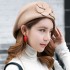 Vintage Women Wool French Painter Beret Hat Outdoor Leisure Top Caps