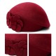 Vintage Women Wool French Painter Beret Hat Outdoor Leisure Top Caps