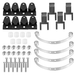 WPL 1/16 Metal Earring And Shock Absorber Board For B1 B16 B24 B36 C14 C24 RC Car Parts Black