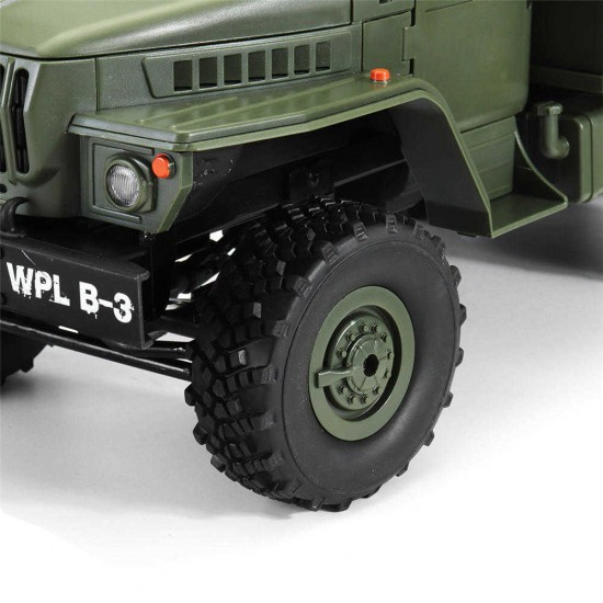 WPL B36 Ural 1/16 2.4G 6WD Rc Car Military Truck Rock Crawler Command Communication Vehicle RTR Toy