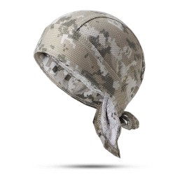 Wicking Camouflage Printting Cycling Headband Outdoor Sport Running Bandana Beanie Skull Cap