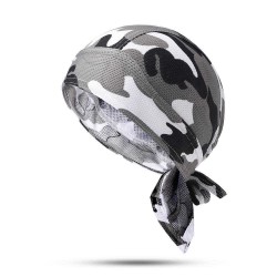 Wicking Camouflage Printting Cycling Headband Outdoor Sport Running Bandana Beanie Skull Cap