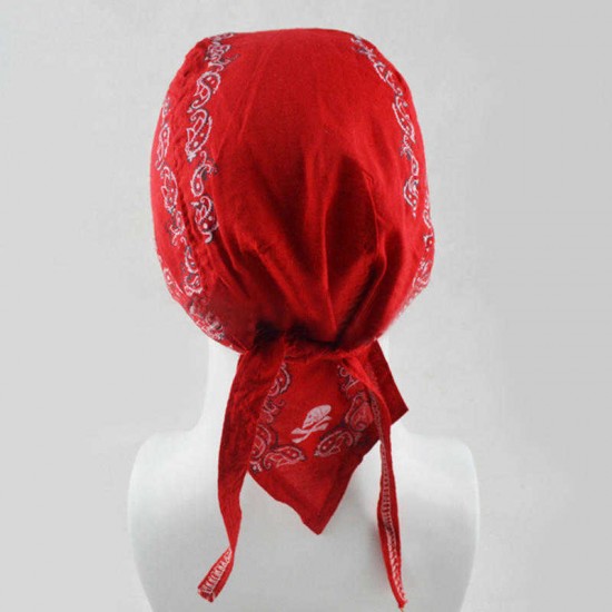 Wicking Embroidered Printting Cycling Headband Outdoor Running Bandana Skull Cap Beanie