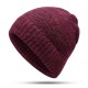 Winter Men Women Imitation Velvet Pullover Knitted Cap Outdoor Thicken Ear Protector Beanie Hat