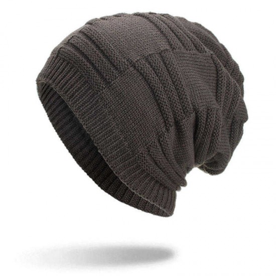 Winter Plus Velvet Thicken Hedging Cap Double Layers Earmuffs Knitted Beanie Hat