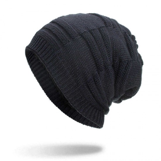 Winter Plus Velvet Thicken Hedging Cap Double Layers Earmuffs Knitted Beanie Hat