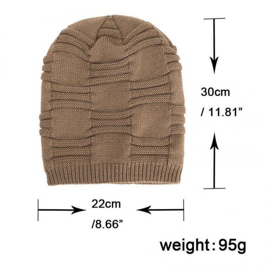 Winter Plus Velvet Thicken Hedging Cap Double Layers Earmuffs Knitted Beanie Hat