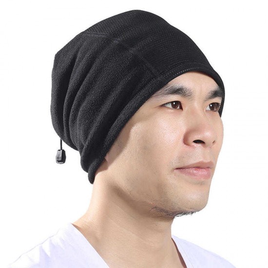 Winter Plush Multi-purpose Cycling Windproof Face Mask Beanie Hat With Neck Cover Double Layers