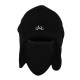 Winter Thicken Cotton Plus Velvet Windproof  Ushanka Trapper Hat Warm Hunting Hat with Flap Mask