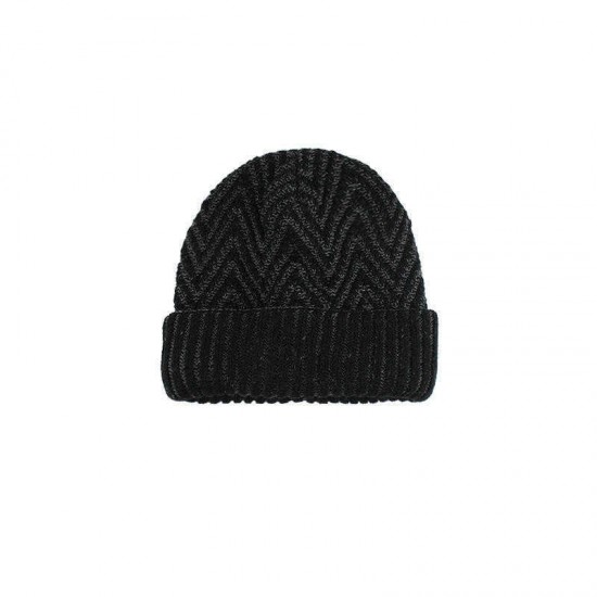 Winter Thicken Plus Velvet Beanie Caps with Scarf Set Warm Double Layers Knitted Hat