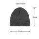 Winter Thicken Plus Velvet Beanie Caps with Scarf Set Warm Knitted Hat