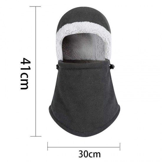 Winter Tough Plus Velvet Headwear Trapper Hat Windproof Ushanka Russian Cap with Flap Chin Mask