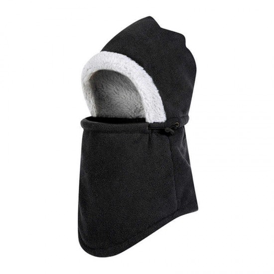 Winter Tough Plus Velvet Headwear Trapper Hat Windproof Ushanka Russian Cap with Flap Chin Mask