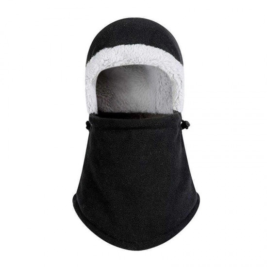 Winter Tough Plus Velvet Headwear Trapper Hat Windproof Ushanka Russian Cap with Flap Chin Mask