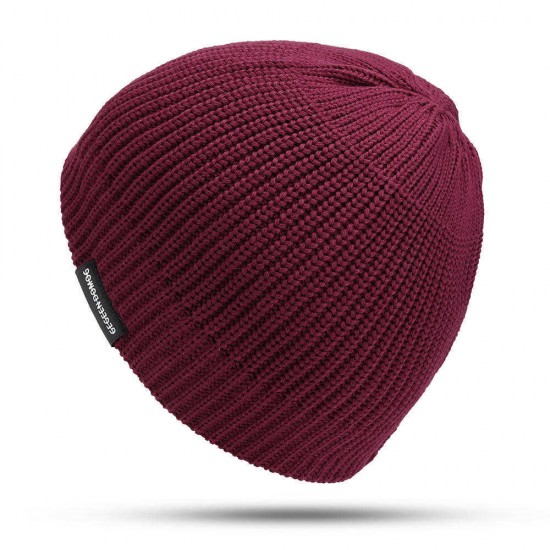 Winter Vintage Men Women Windproof Warm Knit Beanie Cap Outdoor Slouch Skullcap