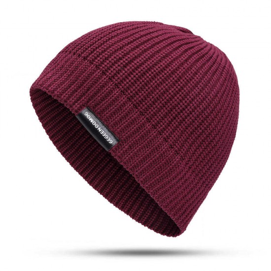 Winter Vintage Men Women Windproof Warm Knit Beanie Cap Outdoor Slouch Skullcap