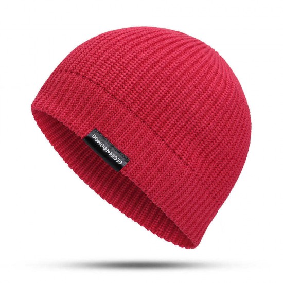 Winter Vintage Men Women Windproof Warm Knit Beanie Cap Outdoor Slouch Skullcap