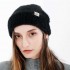 Winter Warm Cashmere Beanie Cap Outdoor Windproof Rolled Cuff Skullcap for Men Women