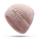 Winter Warm Cashmere Beanie Cap Outdoor Windproof Rolled Cuff Skullcap for Men Women