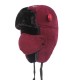 Winter Windproof  Thicken Plus Velvet Trapper Hat with Flap Mask for Men Outdoor Skiing Sport