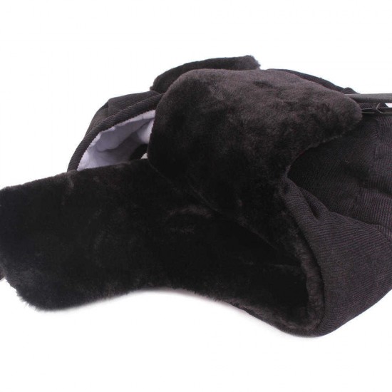 Winter Windproof  Thicken Plus Velvet Trapper Hat with Flap Mask for Men Outdoor Skiing Sport