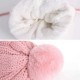 Winter Women Thicken Plus Velvet Knit Beanie Hat Scarf with Gloves Windproof Earmuffs Cap Suit