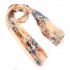 Woman Country Style Floral Print Long Scarf Shawl