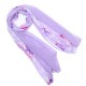 Woman Floral Print Jacquard Weave Long Scarf