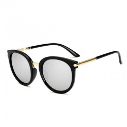 Woman Metal Frame Anti-UV Outdoor Glasses High Definition Sunglasses