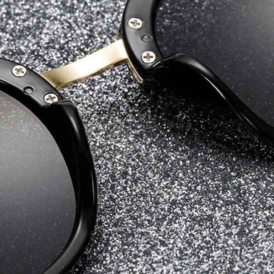 Woman Metal Frame Anti-UV Outdoor Glasses High Definition Sunglasses