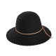 Woman Multi-color Openwork Petal Pattern Summer Sunscreen Woven Straw Hat