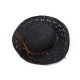 Woman Solid Color Large Edge Cap Travel Shade Straw Hat With Fine Needle Leather Rope