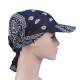 Woman Square Scarf Cap Cotton Tied Foldable Outdoor Sunshade Hat