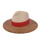 Woman Tri-color splicing Edging Top Hat Straw Hat Flat Jazz Hat