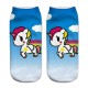 Women 3D Printed Cute Short Socks Art Little Horse And Unicorn Harajuku Ankle Socks