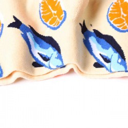 Women Animal Cotton Middle Tube Socks Warm Breathable Autumn Socks