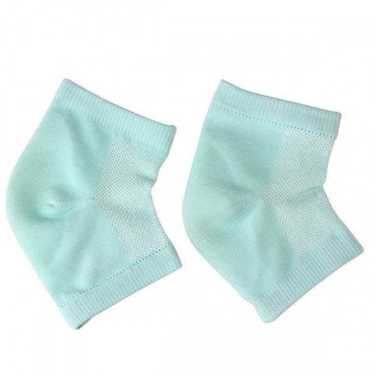 Women Anti-Cracking Gel Socks Nylon Breathable Half Socks Silicone Feet Protector Socks