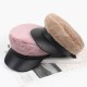 Women Artificial Rabbit Hair French Painter Beret Hat Outdoor Leisure Newsboy Caps