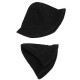 Women Autumn Crochet Knitted Bucket Hat Cotton Foldable Sunscreen Beach Hat