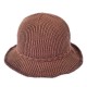 Women Autumn Crochet Knitted Bucket Hat Cotton Foldable Sunscreen Beach Hat