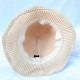 Women Autumn Crochet Knitted Bucket Hat Cotton Foldable Sunscreen Beach Hat