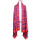 Women Autumn Winter Grid Long Wool Scarf Shawl