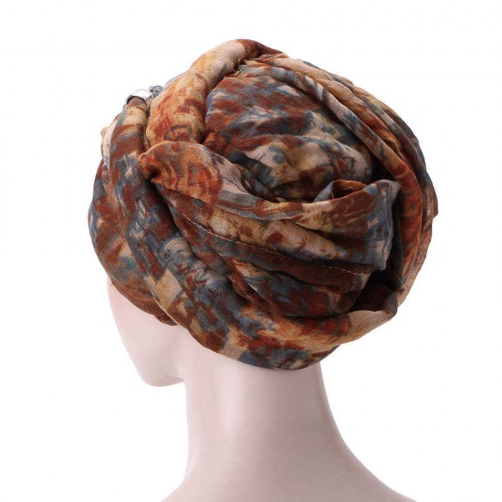 Women Bali Yarn Necklace Scarf Ethnic Tie Turban Cap Arab Wrap Scarf