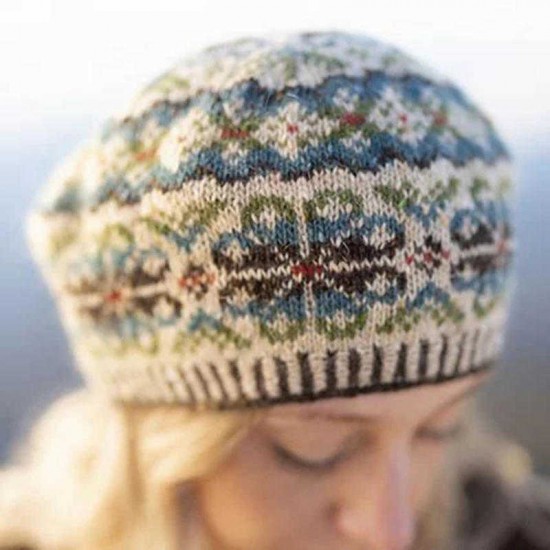 Women Beanie Knitted Casual Print Hats