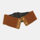 Women Black Super Wide Elastic Waistband Bellt Accessories Waist Belt