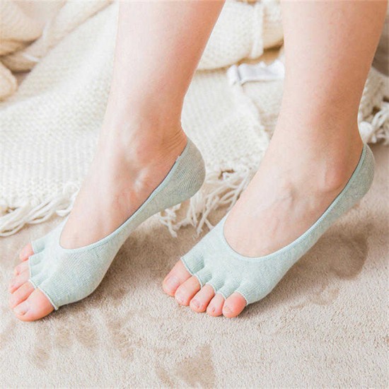 Women Breathable Anti-skid Cotton Yoga Socks